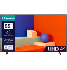 55" Телевизор Hisense 55A6K, DLED, 4K Ultra HD, черный