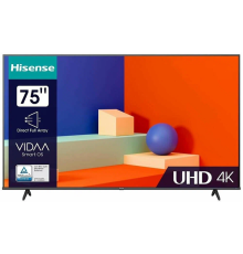 75 Телевизор Hisense 75A6K, 4K Ultra HD, черный