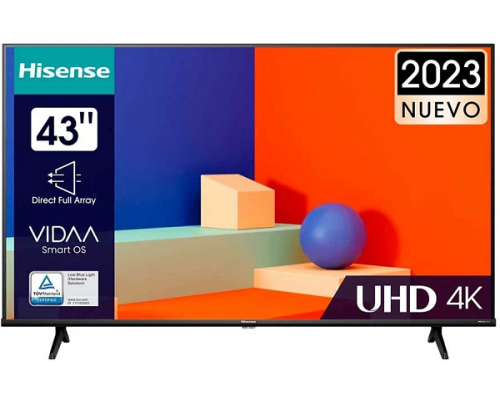 43" Телевизор Hisense 43A6K DLED, 4K Ultra HD, черный