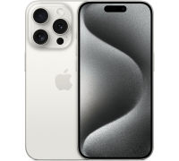 Apple iPhone 15 Pro 128GB Dual: nano SIM + eSim titanium white (титановый белый)