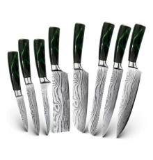 Набор ножей Spetime 8шт зеленые